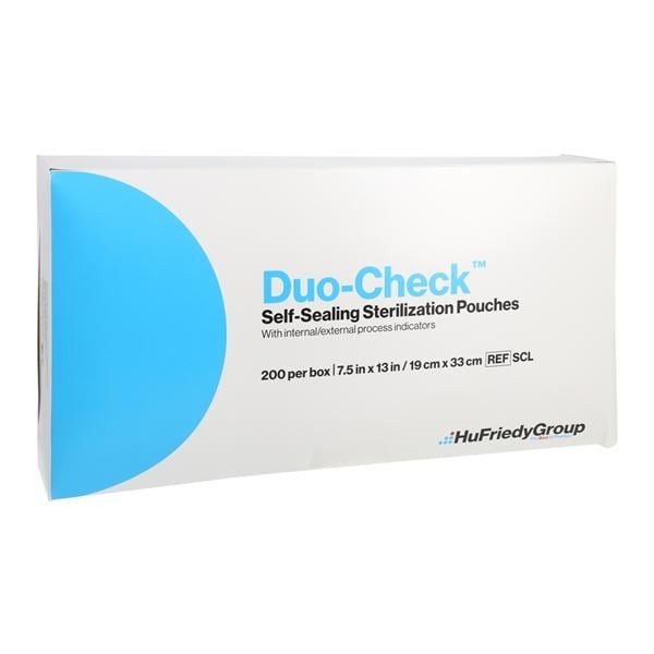 Duo Check Sterilization Pouch Self Seal 7.5 in x 13 in 200/Bx 5 BX/CA