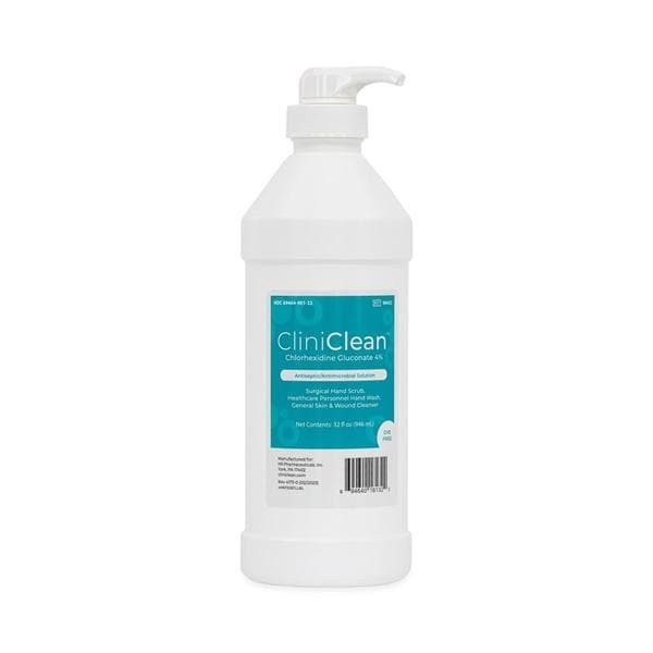 CliniClean Antiseptic Solution Antiseptic 32 oz Pump Bottle Fragrance Free Ea 12 EA/CA