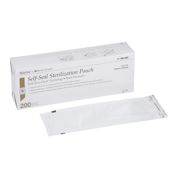 Maxima Multi Parameter Sterilization Pouch 3.5 in x 9 in 200/Bx 20 BX/CA