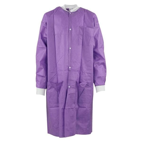 Maxi-Gard Protective Lab Coat SMS Large Purple 10/Pk 5 PK/CA