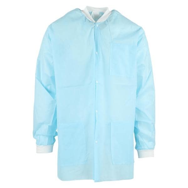 Extra-Safe Jacket 3 Layer SMS Large Sky Blue 10/Pk 10 PK/CA