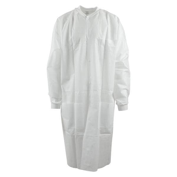 Maxi-Gard Protective Lab Coat SMS Large White 10/Pk 5 PK/CA