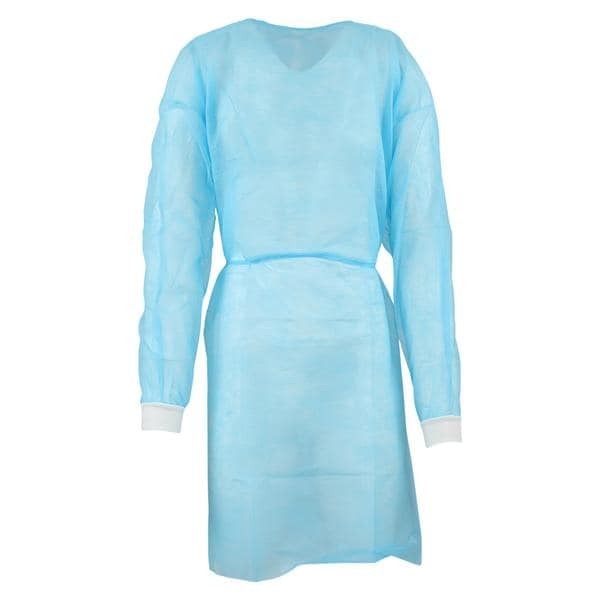 SafeWear Isolation Gown X-Large Blue 12/Bg 5 BG/CA