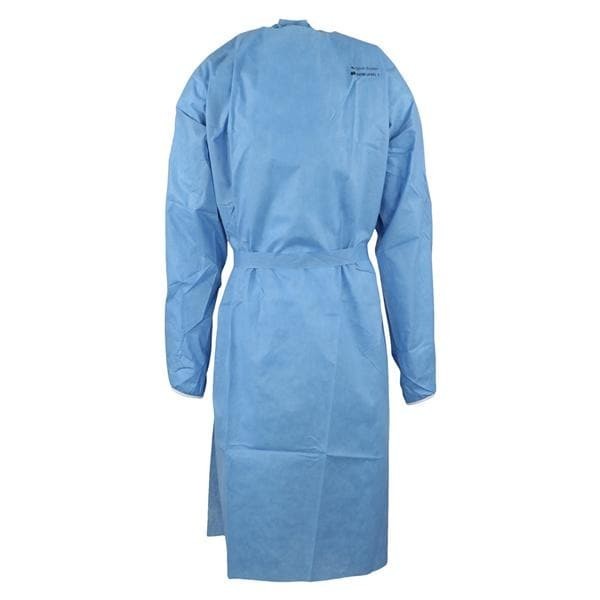Isolation Gown AAMI Level 3 SMS X-Large Blue 10/Bg 10 BG/CA