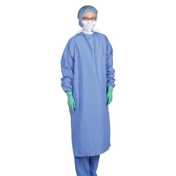 Blockade Surgical Gown 99% Polyester / 1% Carbon X-Large Ceil Blue 12/Ca