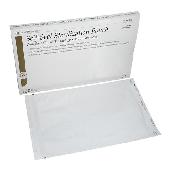 Maxima Multi Parameter Sterilization Pouch 12 in x 18 in 100/Bx 5 BX/CA
