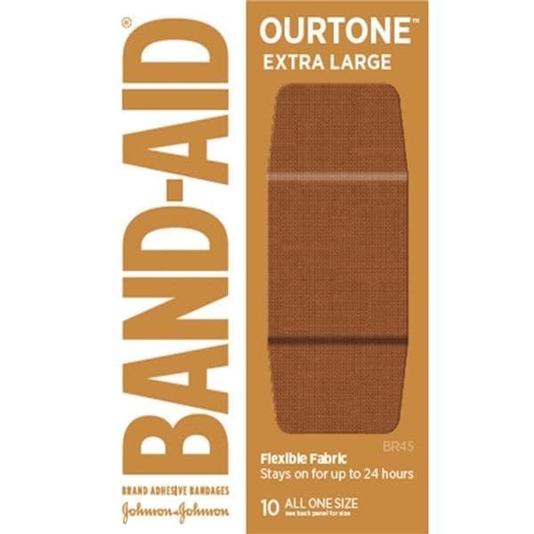 Band-Aid Ourtone Adhesive Bandage Fabric XL BR45 Sterile 10/Bx 24 BX/CA