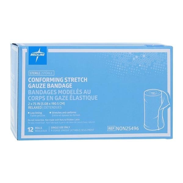 Sof-Form Gauze Bandage Rayon Polyester Blend 2x75" 3 Ply Sterile 12/Bx 8 BX/CA