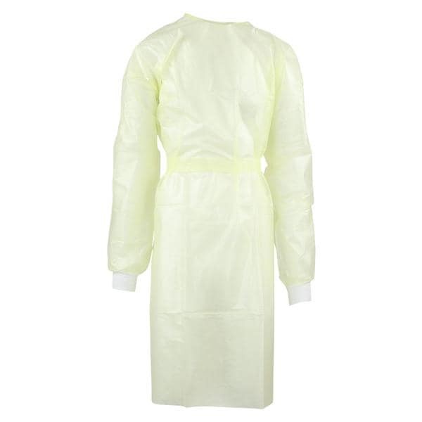 Isolation Gown Coated Polypropylene X-Large Yellow 10/Bg 10 PK/CA
