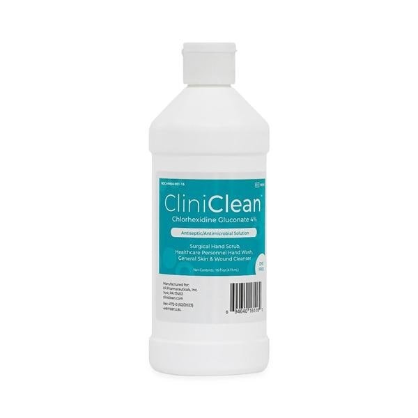CliniClean Antiseptic Solution Antiseptic 16oz Flip Top Bottle Fragrance Free Ea 12 EA/CA