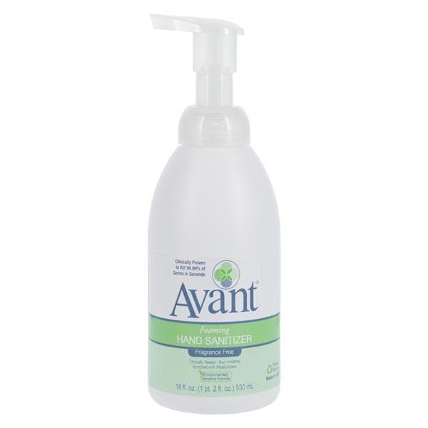 Avant Foam Hand Sanitizer 18 oz With Natural Aloe Fragrance Free 18oz/Ea 12 EA/CA