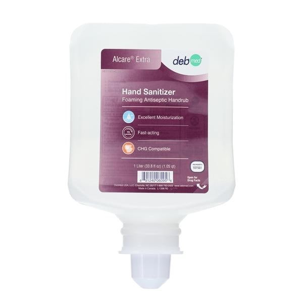 Alcare Extra Foam Sanitizer 1000 mL Refill Bottle Fragrance Free 6/Ca