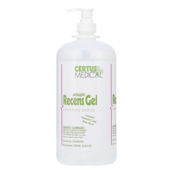 Recens Gel Sanitizer 1000 mL Pump Bottle Ea 12 EA/CA