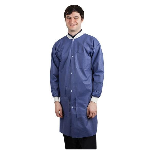 Maxi-Gard Protective Lab Coat SMS X-Large Blueberry 10/Pk 5 PK/CA