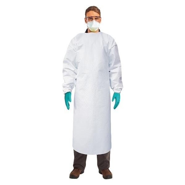 AlphaTec Isolation Gown AAMI Level 2 Spnbnd/PP Large / X-Large White 10/Bg 5 BG/CA