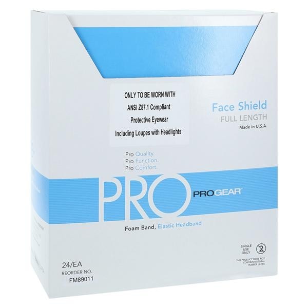 ProGear Face Shield Blue / Clear 24/Bx 4 BX/CA