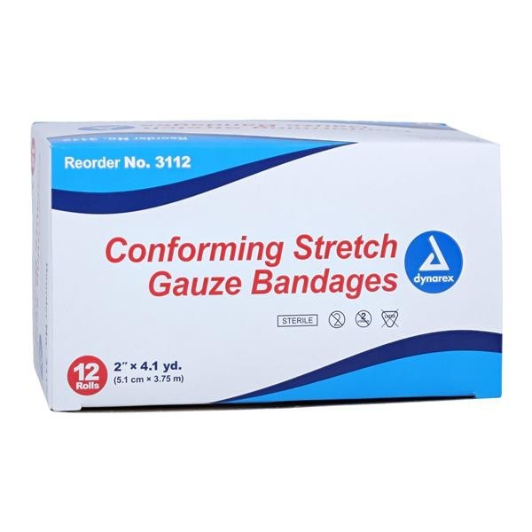 Conforming Bandage Polyester 2"x4.1yd 1 Ply Sterile 12/Bx 8 BX/CA