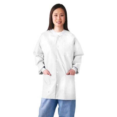 Lab Jacket SMS Large White...