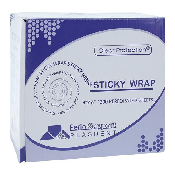 Barrier Film Sticky Wrap 4 in x 6 in Blue 1200/Rl