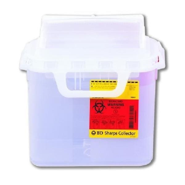Sharps Container 5.4qt Pearl 4-1/2x11-6/10x11-7/10" Side Entry Plastic Ea 20 EA/CA
