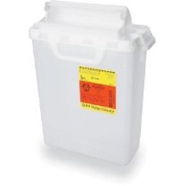 Sharps Container 2gal Pearl 12.45x1.72x6" Hrzntl Counterbalanced Dr Ld Plstc Ea 10 EA/CA