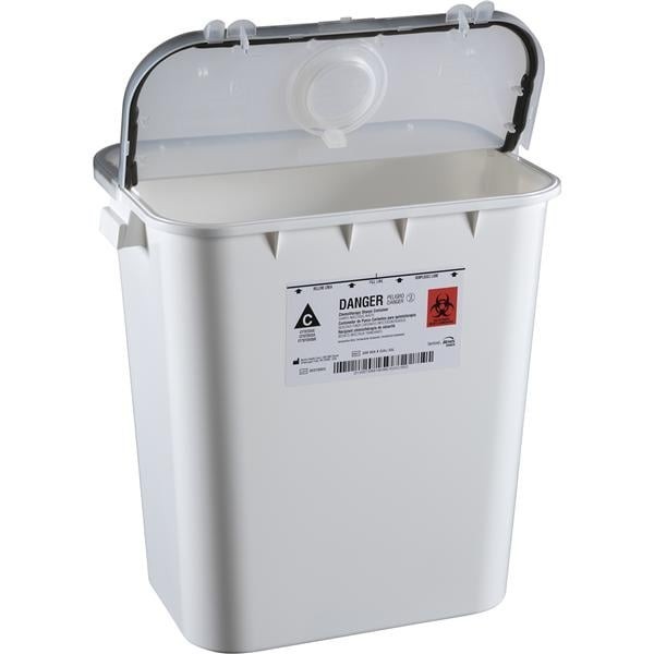 Sentinel Sharps Container 8gal Yellow 16-1/2x11-13/16x15-7/8" Plastic Ea 10 EA/CA