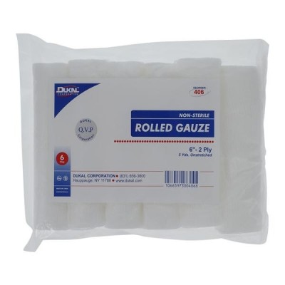Gauze Bandage Cotton 6"x5yd...