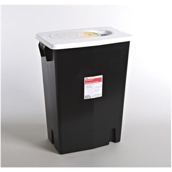 RCRA Hazardous Waste Container 18gal Blk/Wht 12.75x18.25x26" Ld/Gskt Plstc Ea 5 EA/CA