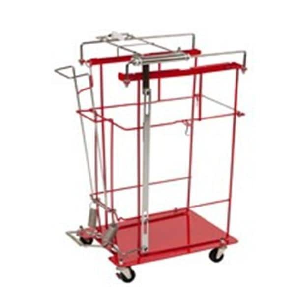 SharpSafety Sharps Cart Red 21.5x16x22" Metal For 8g Ld Cntnrs 1/Case