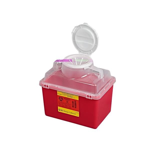 Sharps Container Container 14qt Red 8-8/10x12-8/10x11-1/2" Plastic 20/Ca