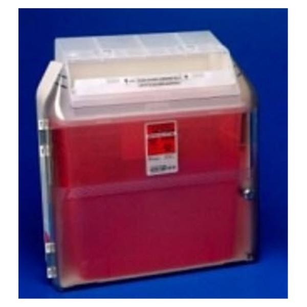 NOVA+ Sharps Container 8gal Red 10.5x15.5x17.25" Adjustable Hinge Lid Plastic Ea 10 EA/CA