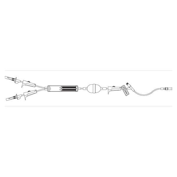 Blood Administration Set Clave Y-Injection Site 80" 20 Drop/mL 48/Ca