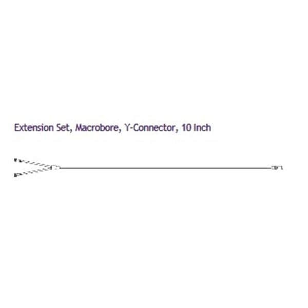 IV Extension Set 10" Y-Type 2 Female/Male Adapter 120/Ca