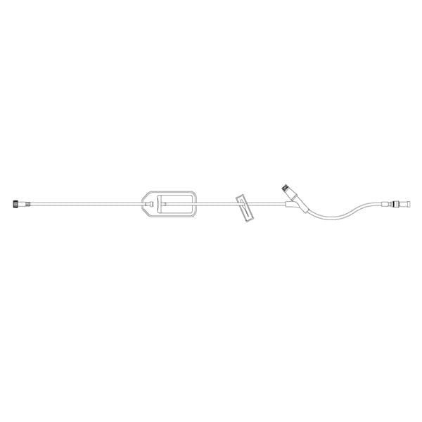 Lifeshield Dial-A-Flo IV Extension Set 15" Yinj M Adptr/F LL Adptr Grav 48/Ca