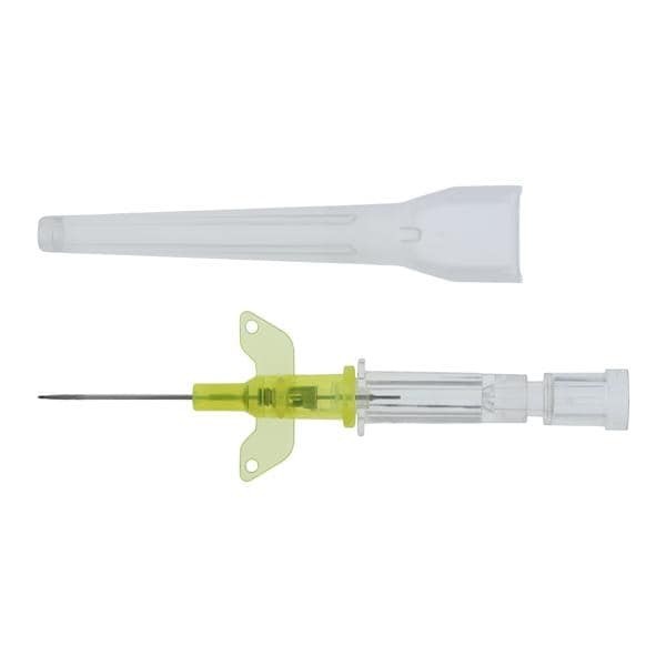 Introcan Safety IV Catheter Safety 24 Gauge 3/4" Yellow Ea 50 EA/BX
