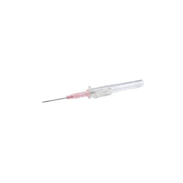 TrueSafe Blood Control IV Catheter Push Button 20 Gauge 1.16" Pink 50/Bx 4 BX/CA
