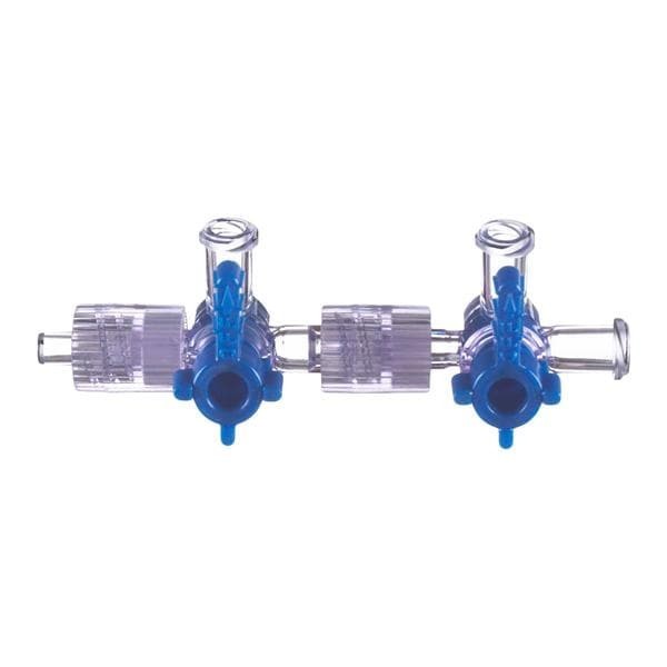3-Way Stopcock 2 Gang Priming Volume 0.68mL 3 F LL/Spnlk 100/Ca