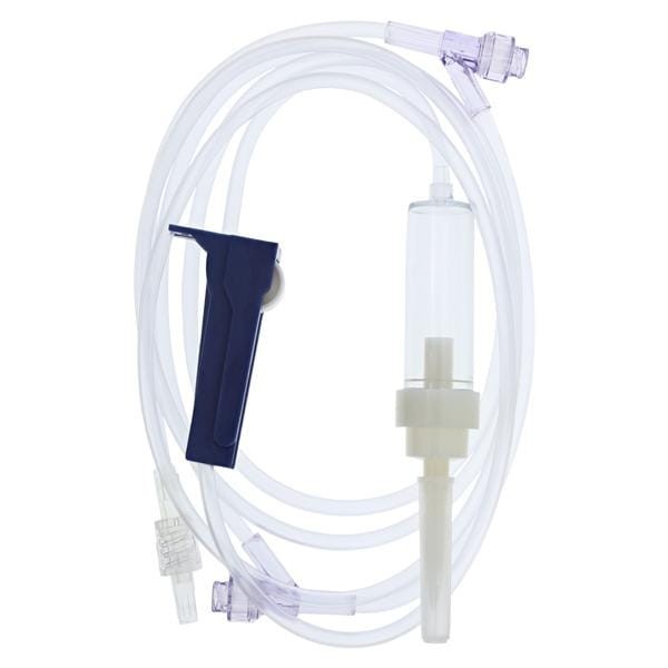 IV Administration Set Needleless 2 Ports 83" 10 Drops/mL Ea 50 EA/CA
