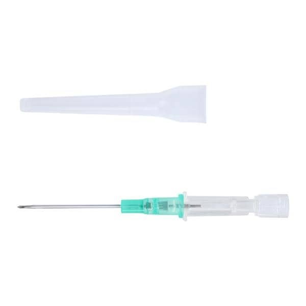 Introcan Safety IV Catheter Safety 18 Gauge 1-1/4" Green Straight 50/Bx 4 BX/CA