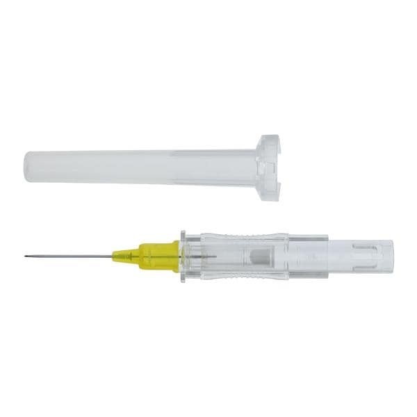 Jelco Protectiv IV Catheter Safety 24 Gauge 3/4" Yellow Straight Ea 50 EA/BX