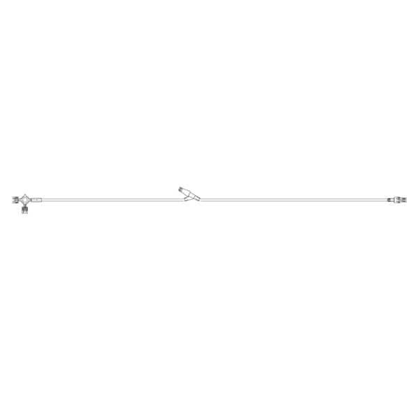 Lifeshield IV Extension Set 38" Y-Injection Site Optnlk M LL Adptr Grav Ea 50 EA/CA