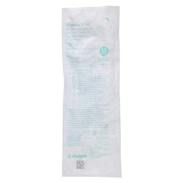 IV Administration Set Needleless Inj St 49 15Drp 10mL 50/Ca