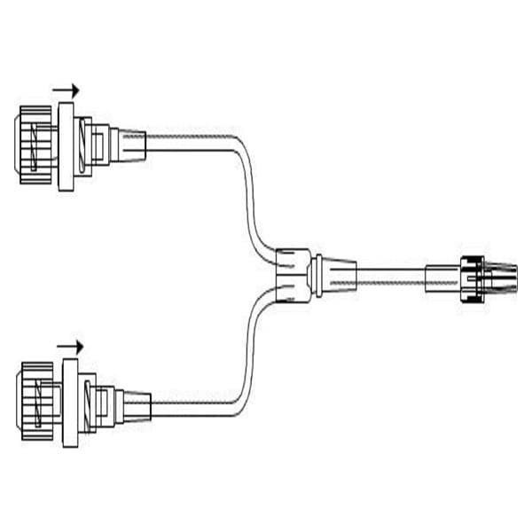 ICU Medical MiniBore Extension Set 4" Rotating Luer Lock 50/Ca