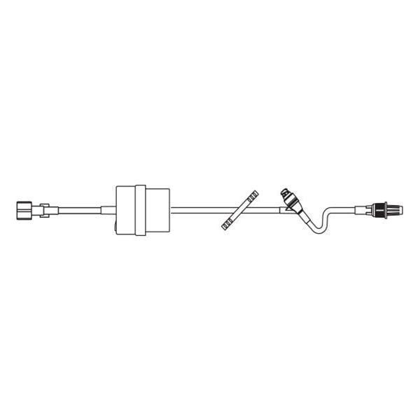 Continu-Flo IV Extension Set 19" M LL Adptr/Clr Spk/Grav 48/Ca