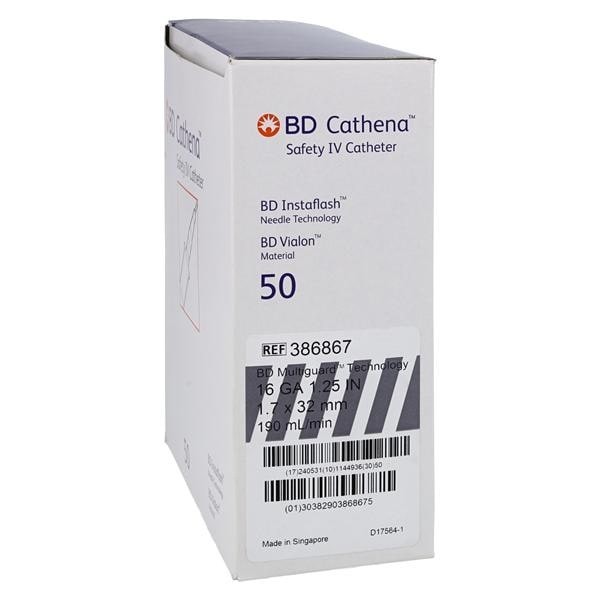 Cathena Catheter Access Device Shielded 16 Gauge 1.25" Gray 50/Bx 4 BX/CA