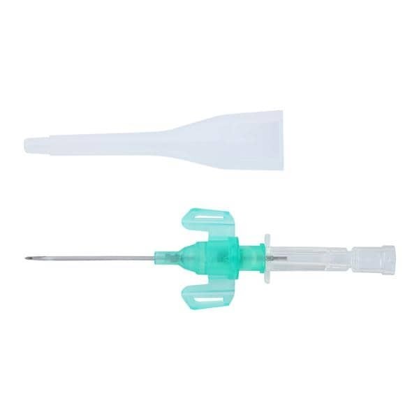 Introcan Safety IV Catheter Safety 18 Gauge 1-1/4" Green Closed End 50/Bx 4 BX/CA