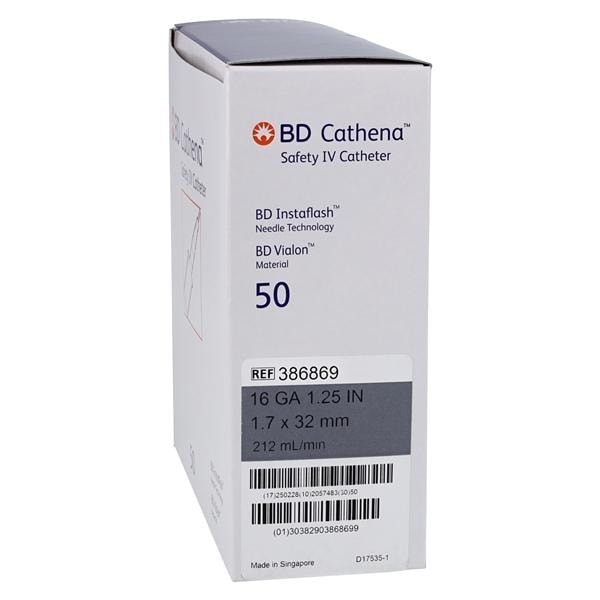Cathena Catheter Access Device Shielded 16 Gauge 1.25" Gray 50/Bx 4 BX/CA