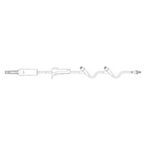 IV Administration Set Needleless Y-Injection Site 105" 10 Drops/mL 21mL 50/Ca
