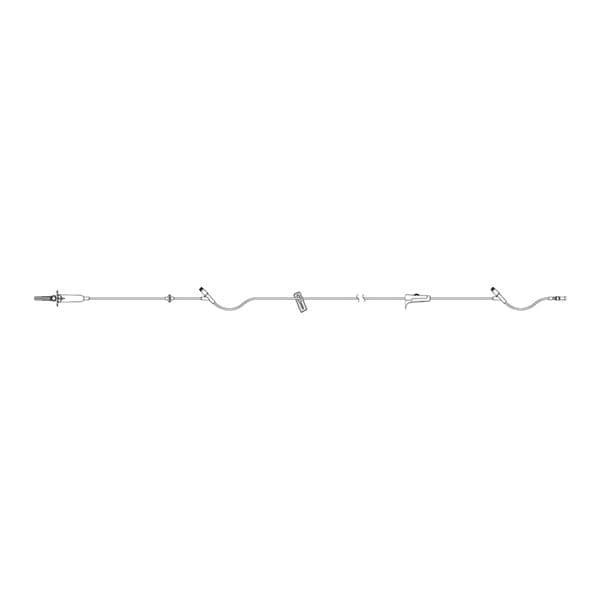 IV Administration Set 2 Y-Injection Sites 100" 60 Drops/mL 16mL 48/Ca