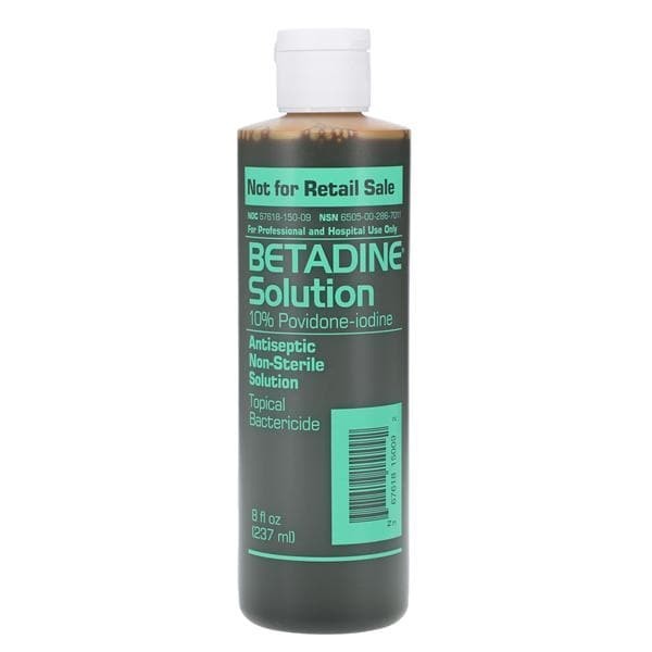 Betadine Prep Solution 8 oz Flip Top Bottle 8oz/Bt 24 BT/CA